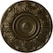 Ekena Millwork Whitman Ceiling Medallion (For Canopies up to 3 3/4"), Hand-Painted Brass, 13"OD x 1 3/8"P CM13WHBRS - alternate 1